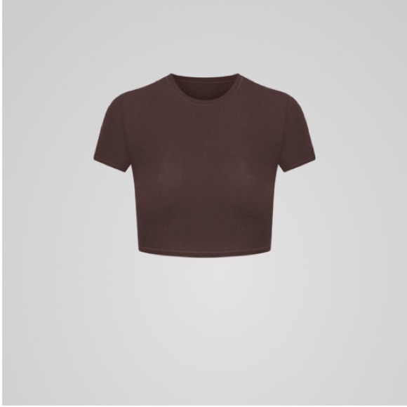 lululemon athletica Tops - Lululemon Wundermost Ultra-Soft Nulu
Crewneck Cropped T-Shirt M